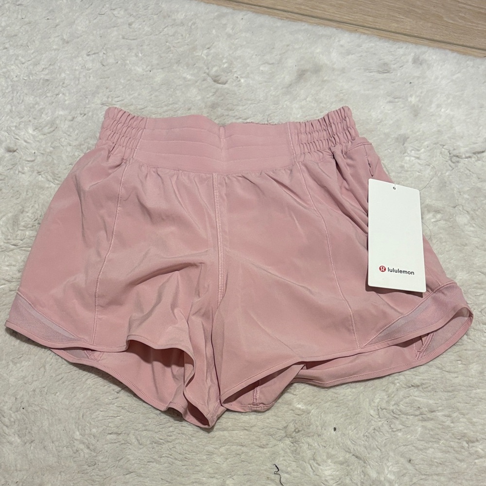 lululemon athletica pink haze Women's hotty hot HR Shorts 4”